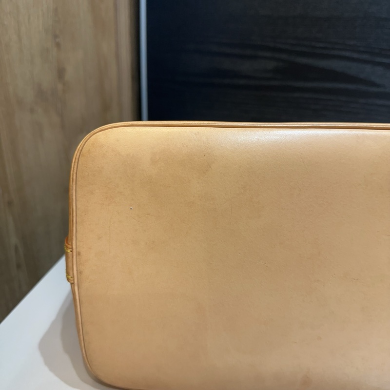 LV 原花金釦Amla PM手提包-8