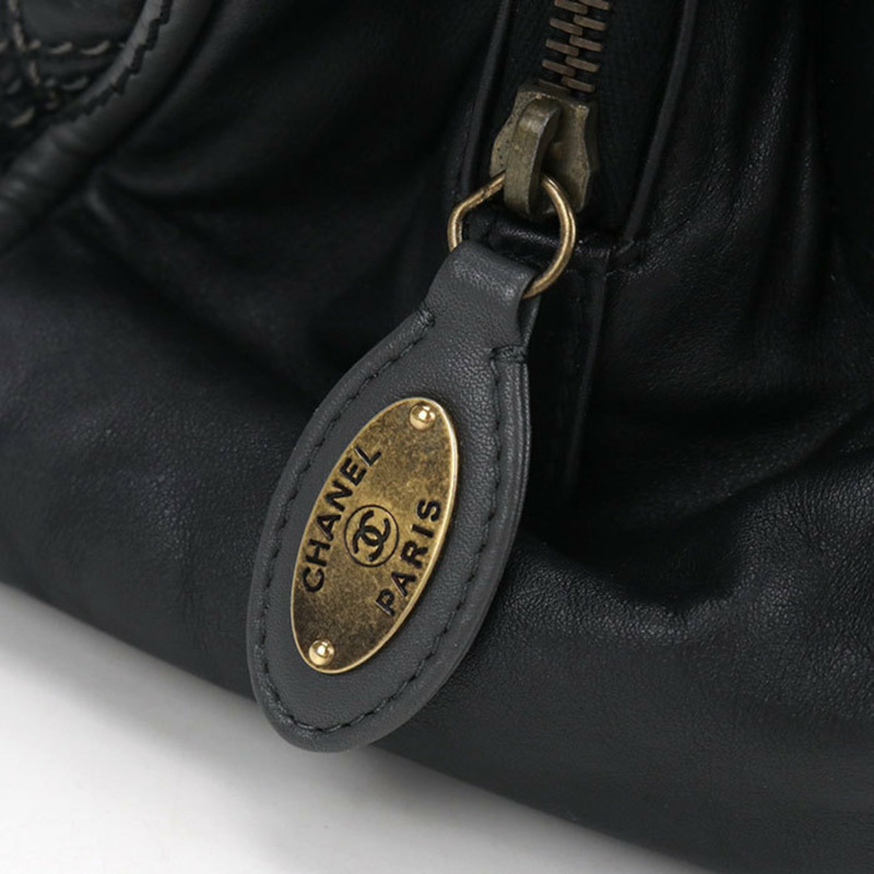 香奈兒女士灰色手提包鏈條-5