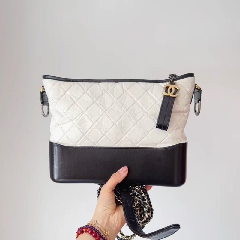 香奈兒 23開流浪包中號 黑白 #Chanel-1