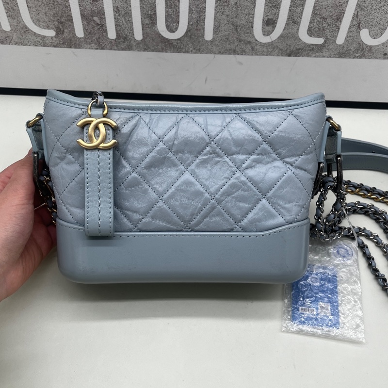 Chanel • Gabrielle 霧霾藍流浪包 小號-1