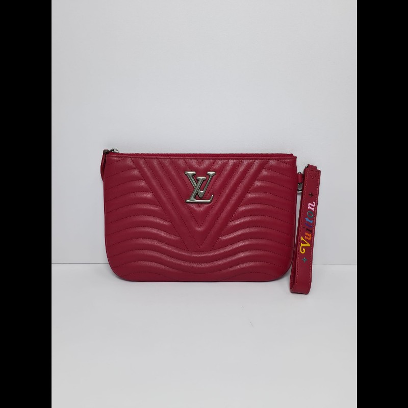 LV 紅色New Wave Zipped Pochette-0
