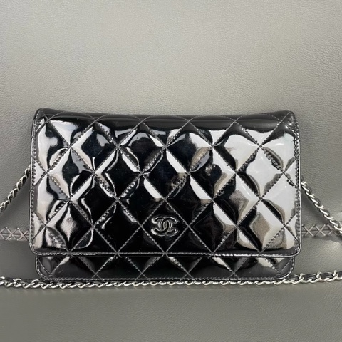 Chanel WOC # 香奈兒 黑色 漆皮WOC