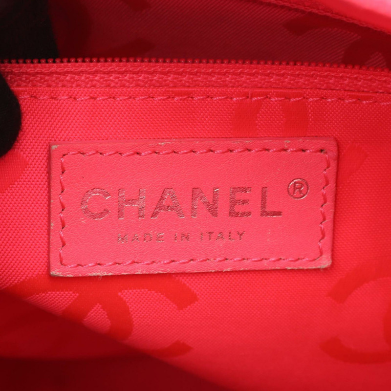 香奈兒 Cambon 中型托特包，漆皮，女士，黑色-3