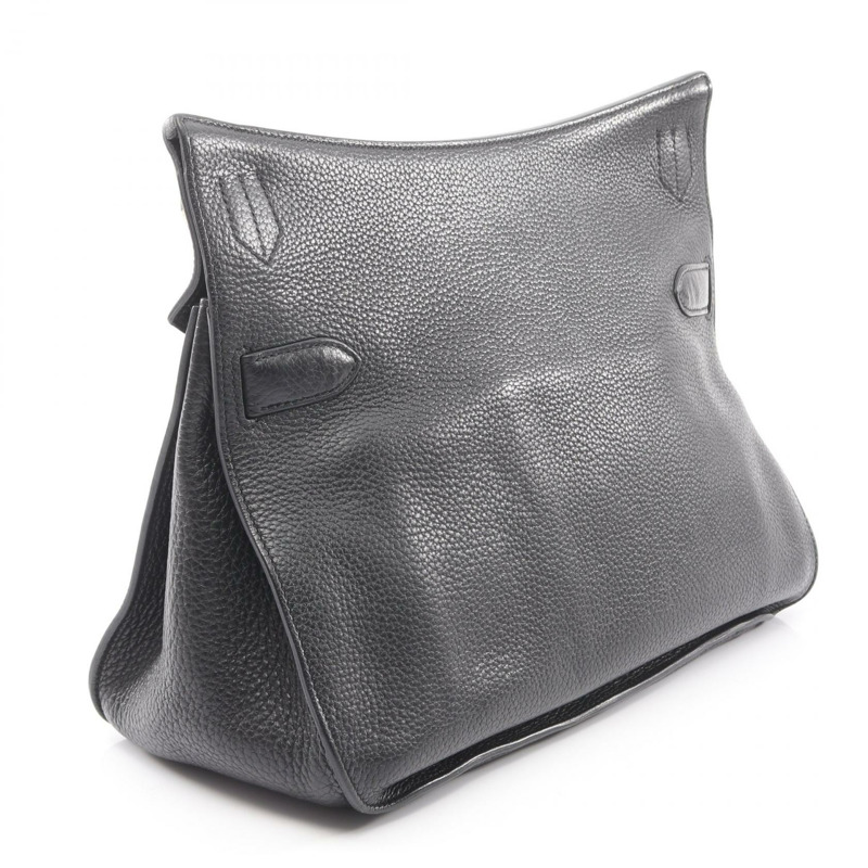 愛馬仕 Jypsiere 34 肩挎包，Clemence 皮革，黑色，SHW，二手-1