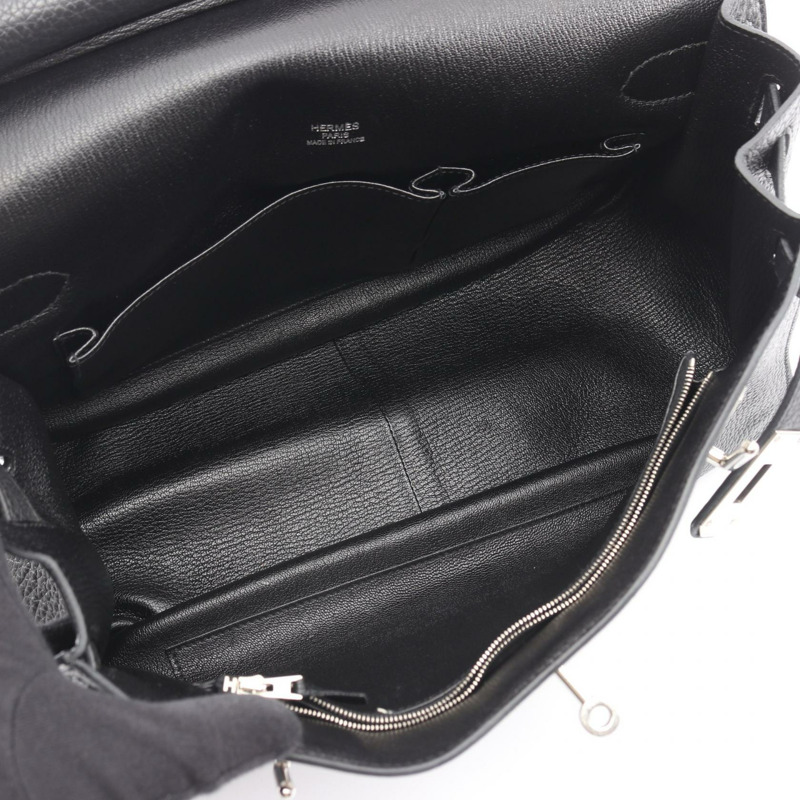 愛馬仕 Jypsiere 34 肩挎包，Clemence 皮革，黑色，SHW，二手-2