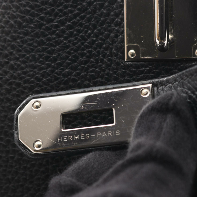 愛馬仕 Jypsiere 34 肩挎包，Clemence 皮革，黑色，SHW，二手-6