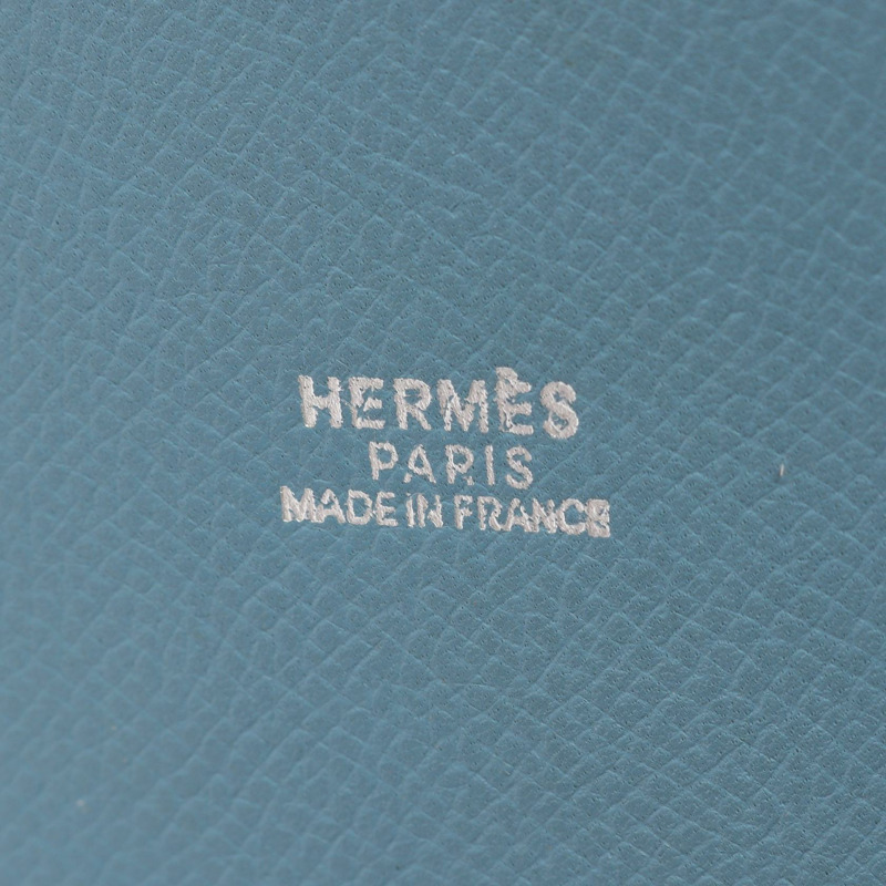 愛馬仕 Farming PM Picolore 肩背包，Epsom 皮革，白色/藍色，SHW 二手-3