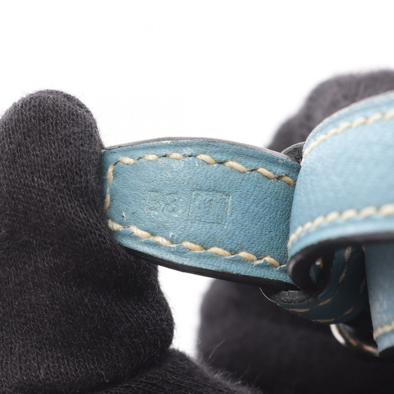 愛馬仕 Farming PM Picolore 肩背包，Epsom 皮革，白色/藍色，SHW 二手-4