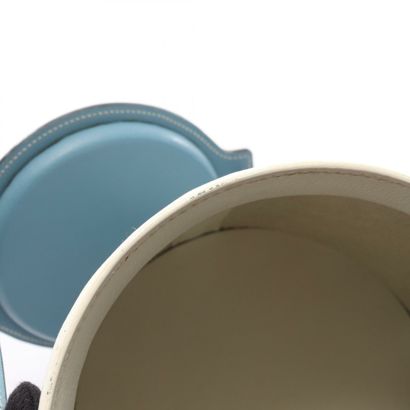 愛馬仕 Farming PM Picolore 肩背包，Epsom 皮革，白色/藍色，SHW 二手-7