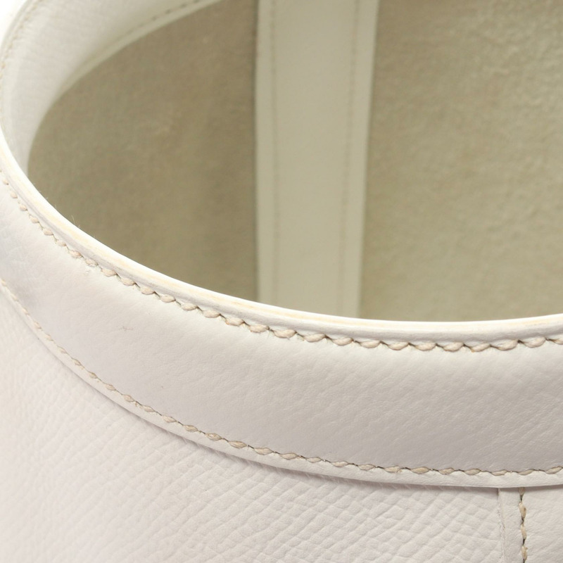 愛馬仕 Farming PM Picolore 肩背包，Epsom 皮革，白色/藍色，SHW 二手-13