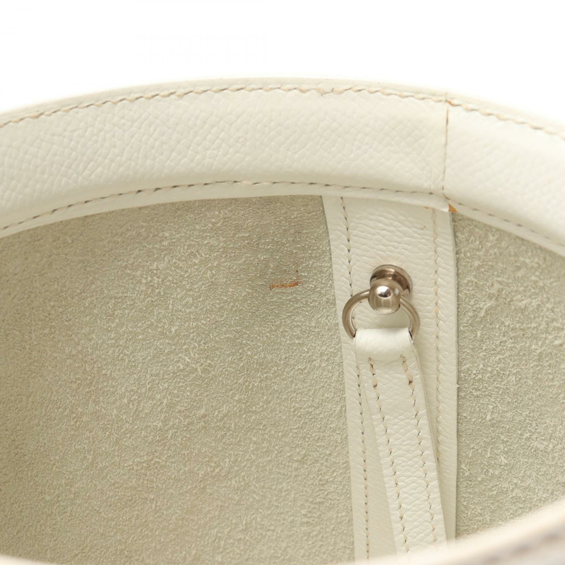 愛馬仕 Farming PM Picolore 肩背包，Epsom 皮革，白色/藍色，SHW 二手-14