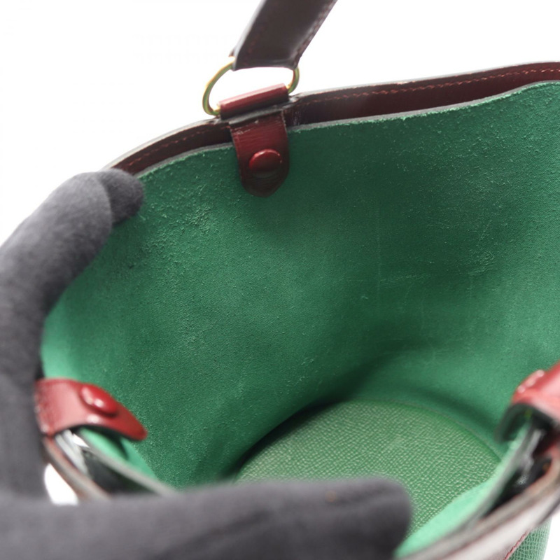 愛馬仕 Museliere 手提包，庫爾舍維爾盒式小牛皮，紅色 H 二手女士-6