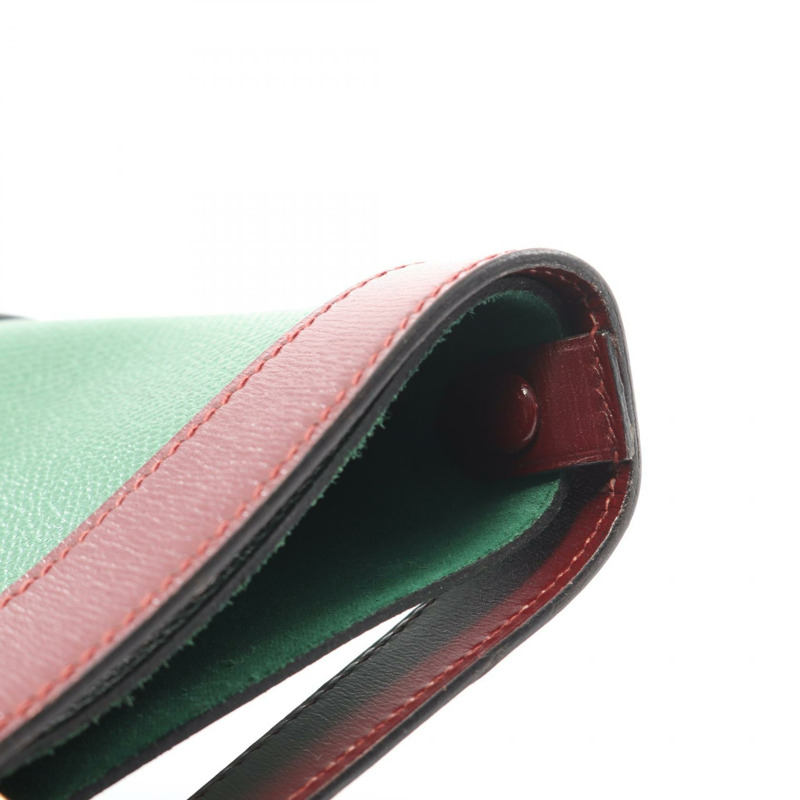 愛馬仕 Museliere 手提包，庫爾舍維爾盒式小牛皮，紅色 H 二手女士-7