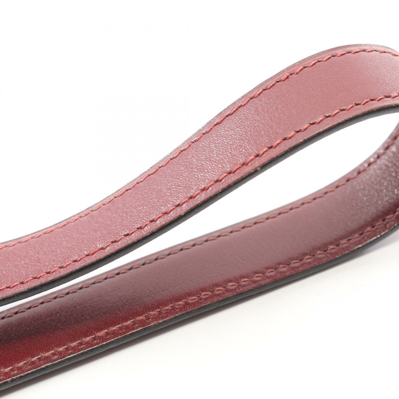 愛馬仕 Museliere 手提包，庫爾舍維爾盒式小牛皮，紅色 H 二手女士-9