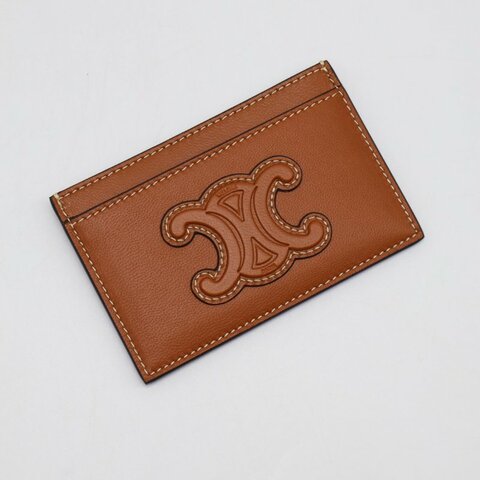 CELINE Triomphe羊皮卡片夾