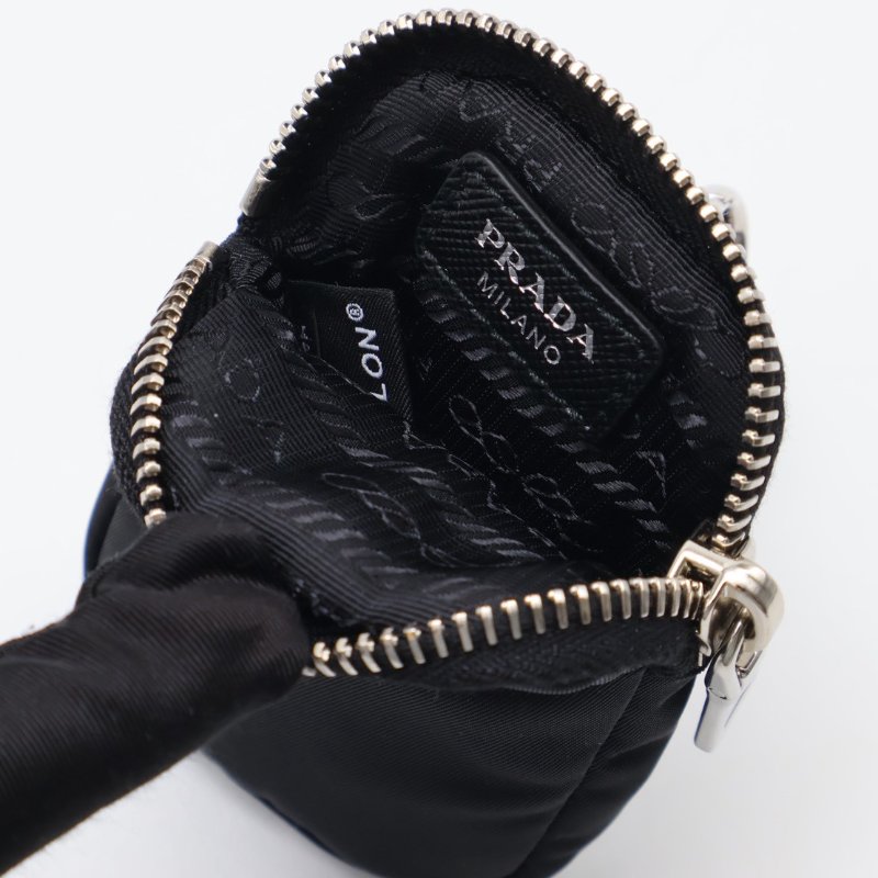 PRADA 經典三合一尼龍斜背包 - 黑銀-13