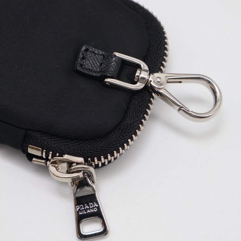 PRADA 經典三合一尼龍斜背包 - 黑銀-14