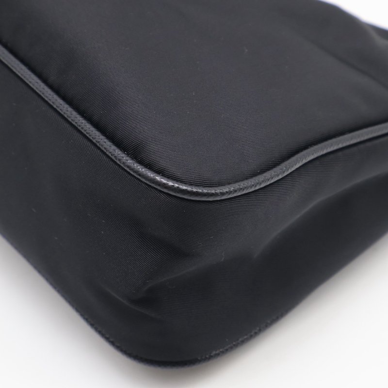 PRADA 經典三合一尼龍斜背包 - 黑銀-21