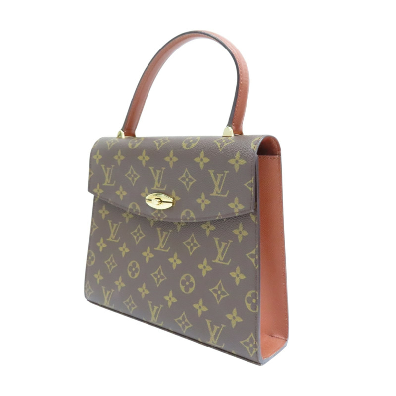 棕色 原花帆布 Malesherbes 手提包 M51379【LOUIS VUITTON LV 路易威登】 M51379-2