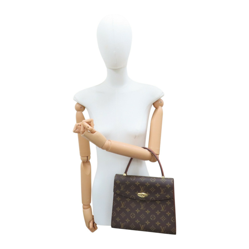 棕色 原花帆布 Malesherbes 手提包 M51379【LOUIS VUITTON LV 路易威登】 M51379-10