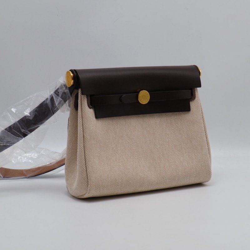 HERMES Herbag zip 20 - 烏木金 K-1