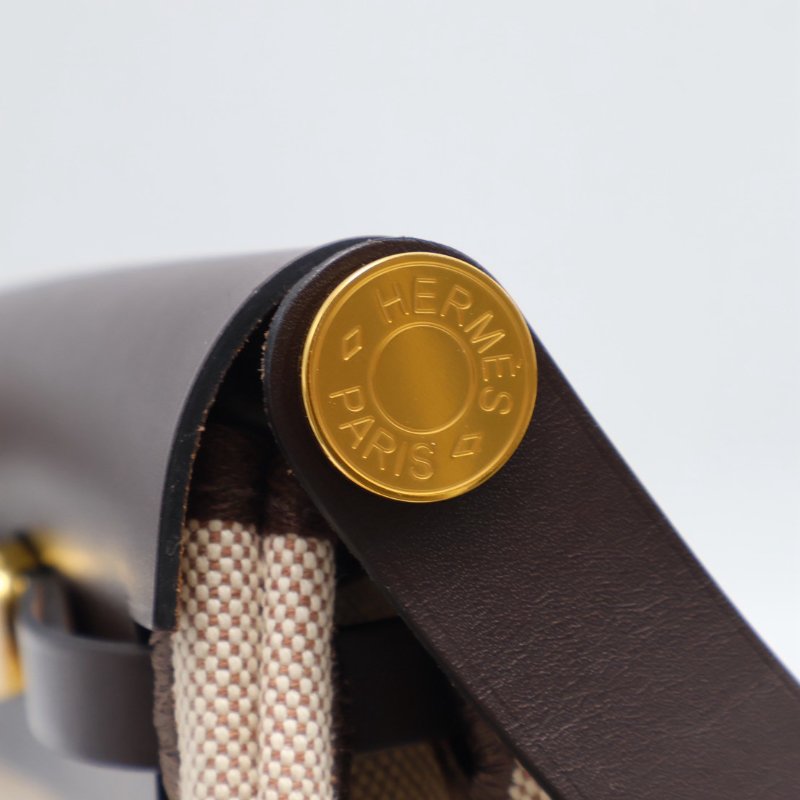 HERMES Herbag zip 20 - 烏木金 K-7