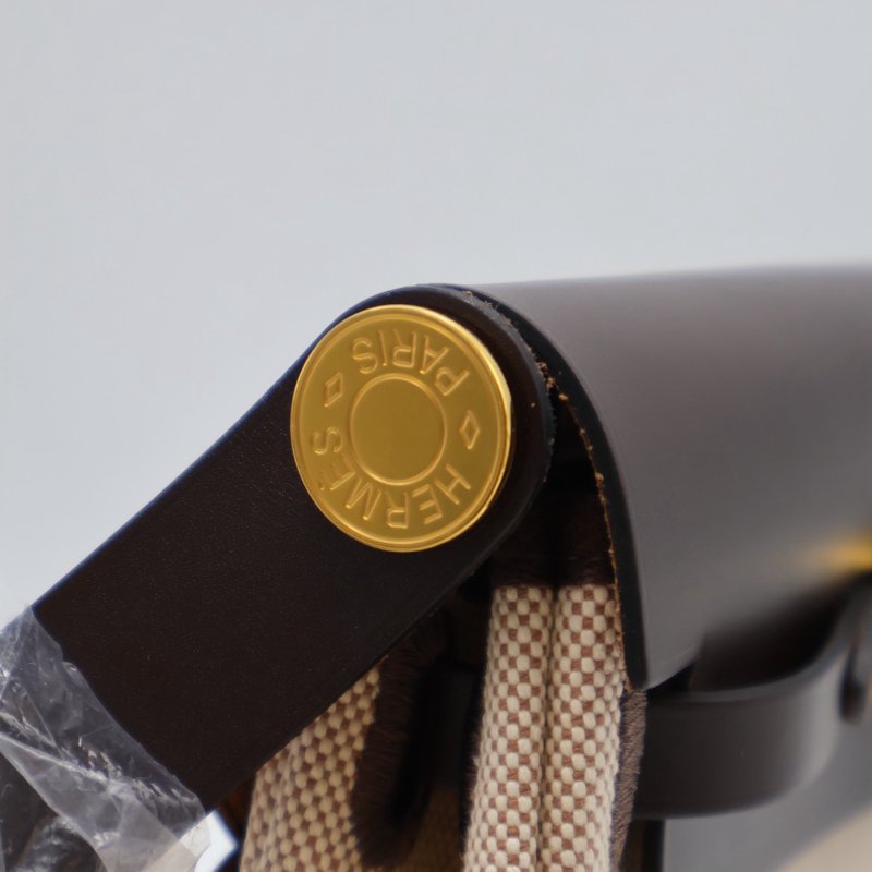 HERMES Herbag zip 20 - 烏木金 K-8