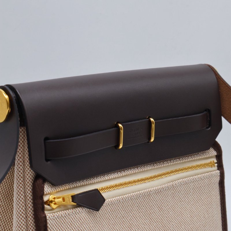 HERMES Herbag zip 20 - 烏木金 K-11