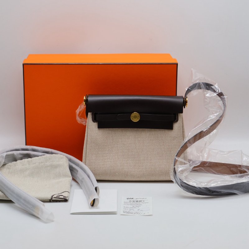 HERMES Herbag zip 20 - 烏木金 K-13