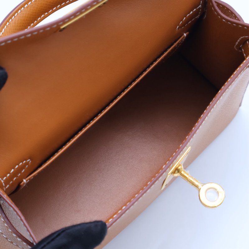 HERMES Mini kelly ll - 金棕金 Z-8
