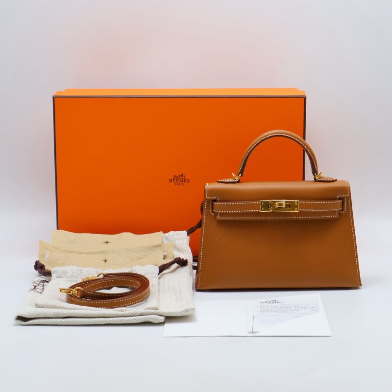 HERMES Mini kelly ll - 金棕金 Z-19