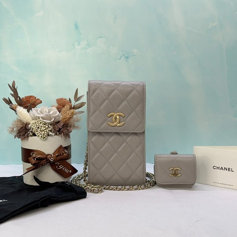 CHANEL 22C二合一手機耳機包-0