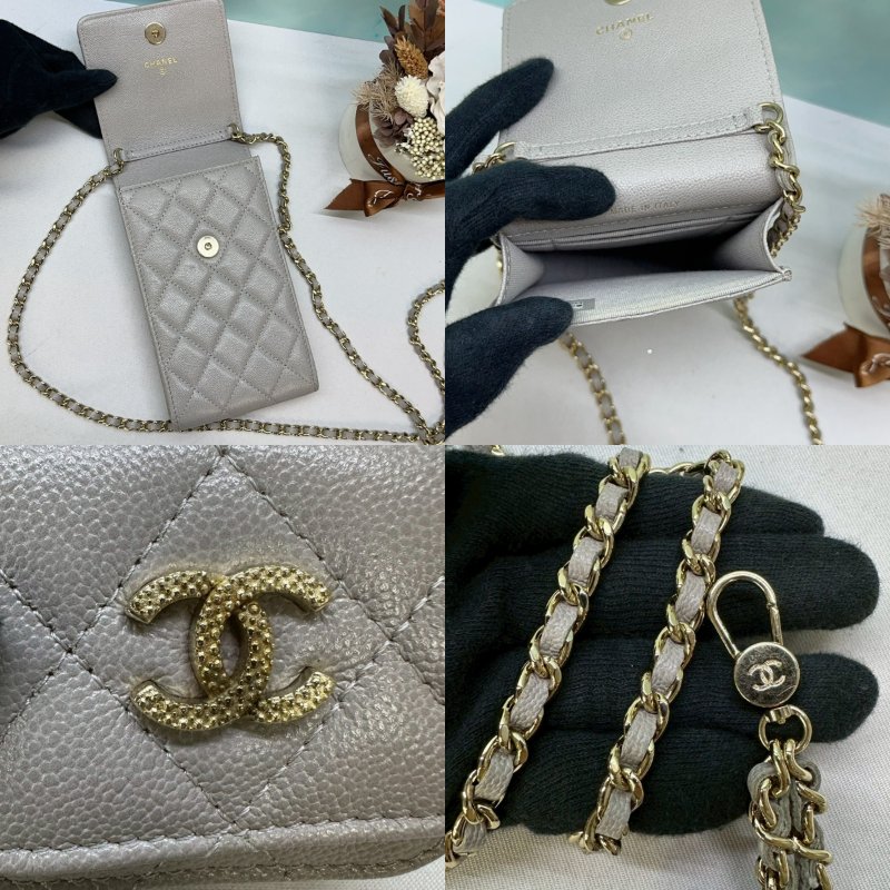 CHANEL 22C二合一手機耳機包-4