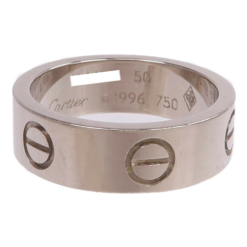 CARTIER 18K白金Love Ring戒指Cartier#50/US#5.25-1