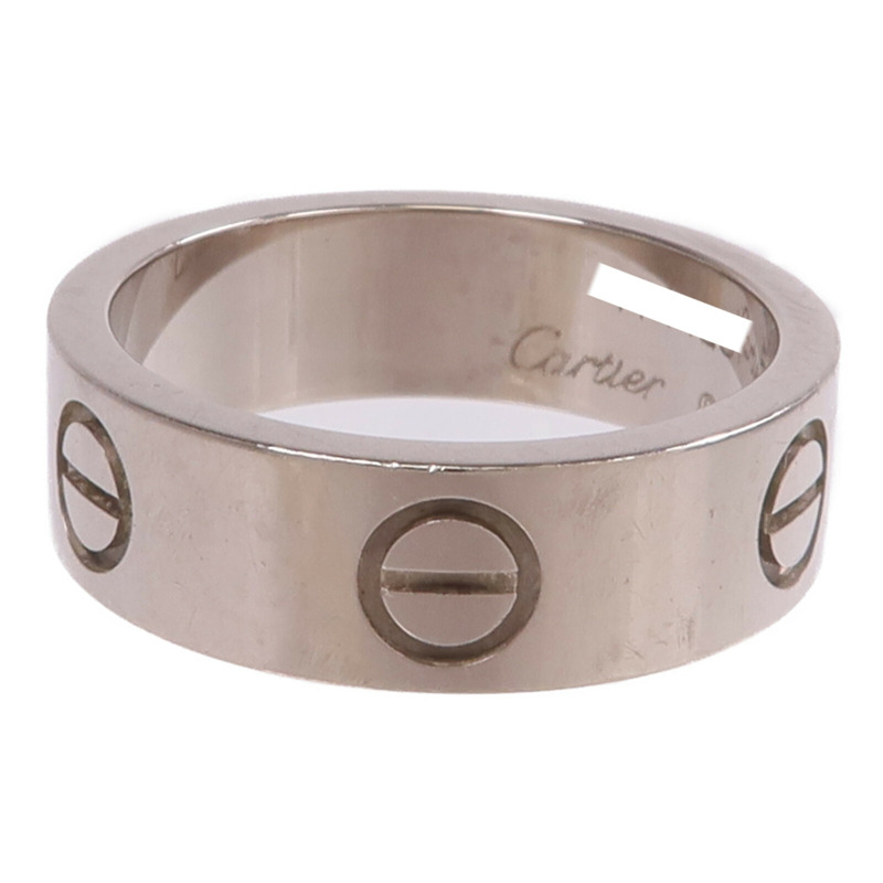 CARTIER 18K白金Love Ring戒指Cartier#50/US#5.25-2