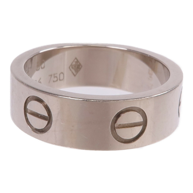 CARTIER 18K白金Love Ring戒指Cartier#50/US#5.25-3