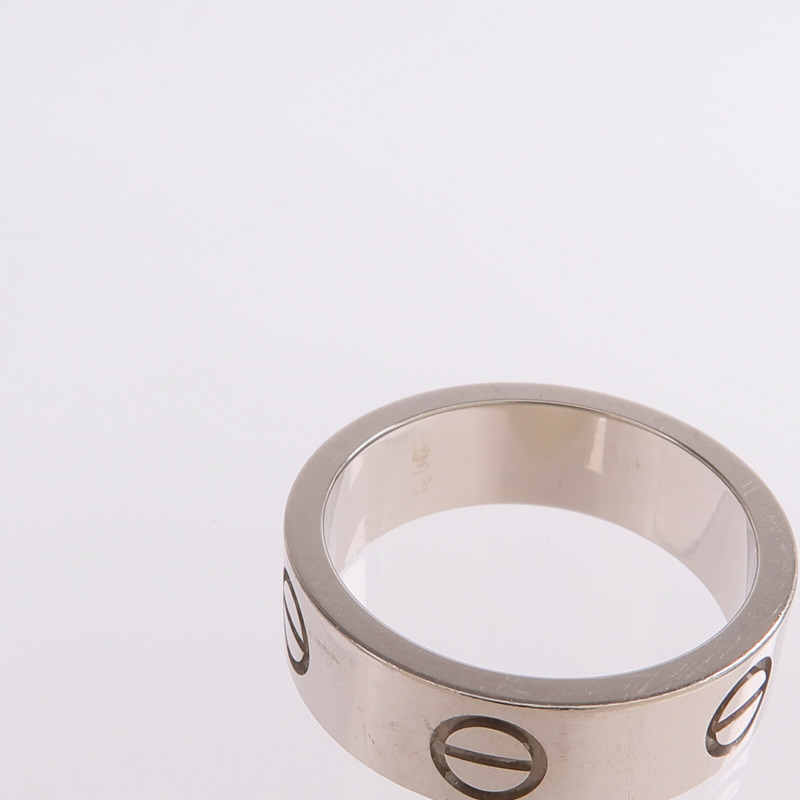 CARTIER 18K白金Love Ring戒指Cartier#50/US#5.25-5