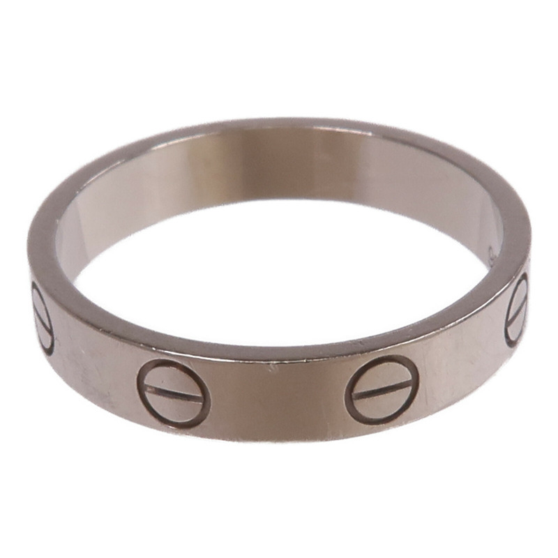 CARTIER 18K白金Mini Love Ring戒指Cartier#54/US#6.75-6