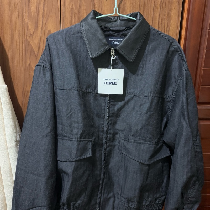 全新現貨 26SS Comme des Garçons Homme 皮領羊毛混紡工裝夾克 (HQ-J006-051)-5