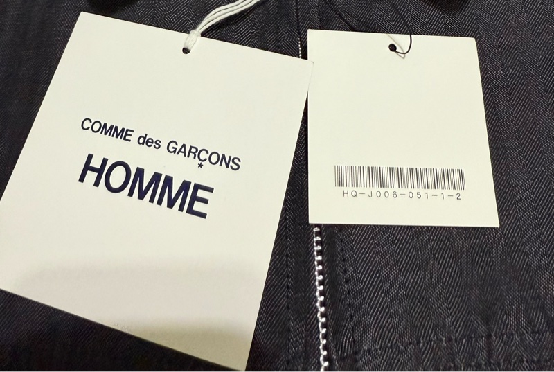 全新現貨 26SS Comme des Garçons Homme 皮領羊毛混紡工裝夾克 (HQ-J006-051)-11