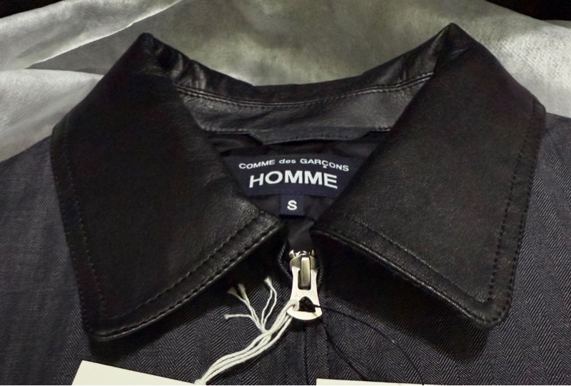 全新現貨 26SS Comme des Garçons Homme 皮領羊毛混紡工裝夾克 (HQ-J006-051)-14