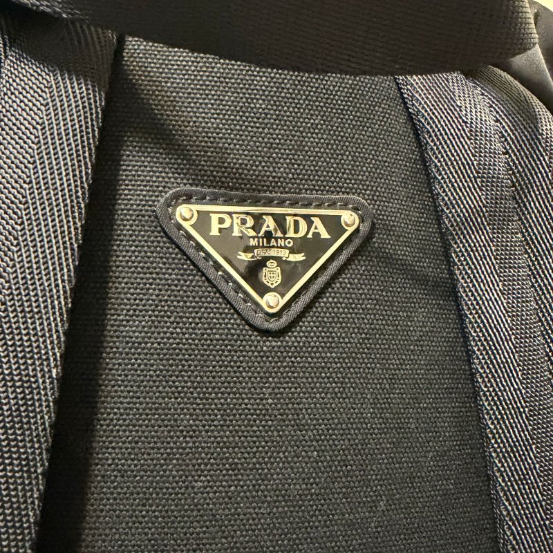 PRADA 經典尼龍登山後背包 Tessuto Montagna VZ0060 黑色 三角Logo 微風購入 正品-15