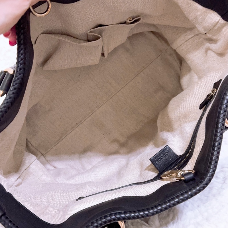 全新未使用Gucci 流蘇托特包（黑色）-16