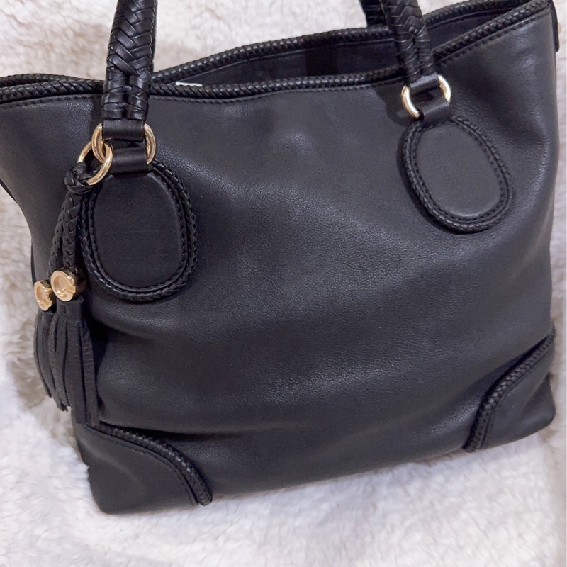 全新未使用Gucci 流蘇托特包（黑色）-25