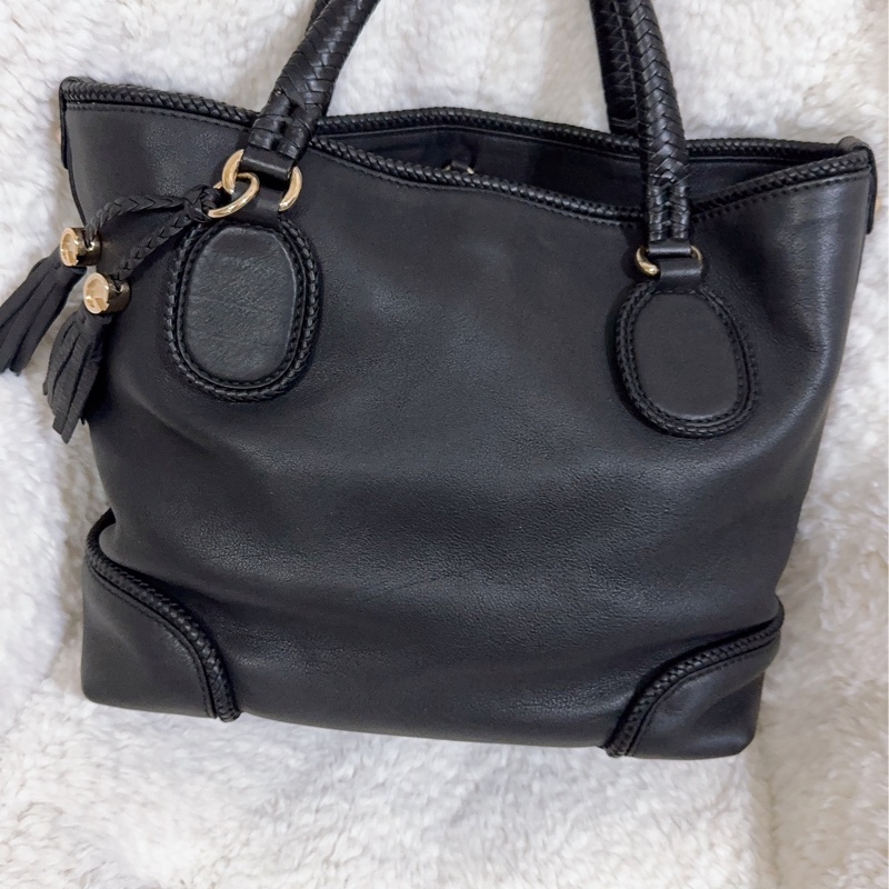 全新未使用Gucci 流蘇托特包（黑色）-32