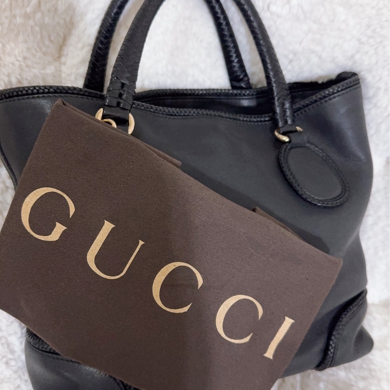 全新未使用Gucci 流蘇托特包（黑色）-64