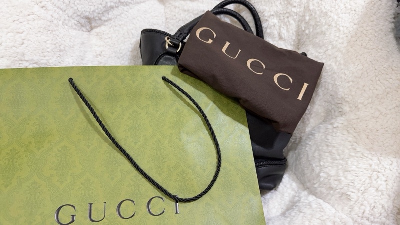 全新未使用Gucci 流蘇托特包（黑色）-65