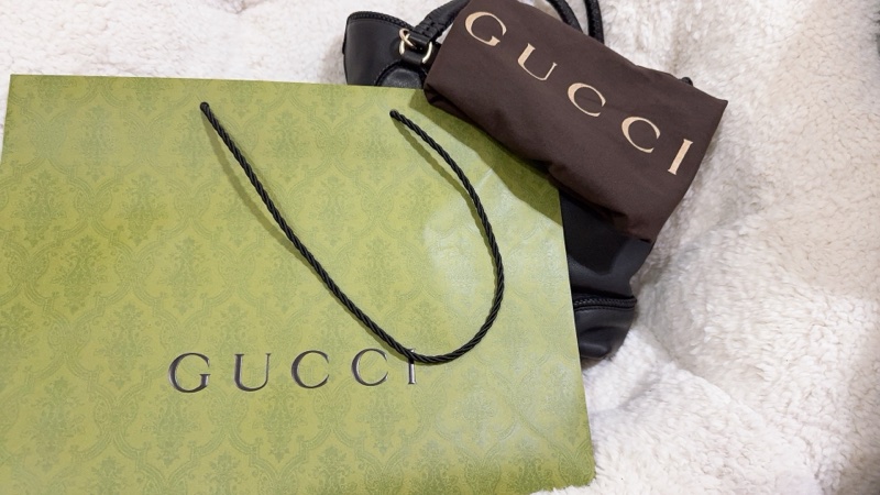 全新未使用Gucci 流蘇托特包（黑色）-68