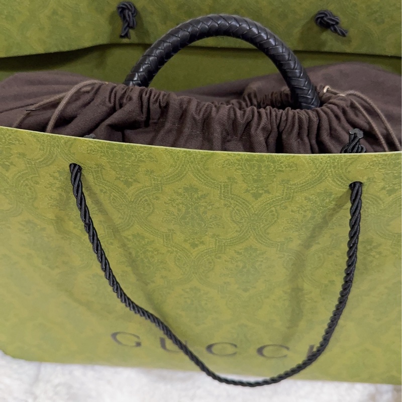全新未使用Gucci 流蘇托特包（黑色）-70