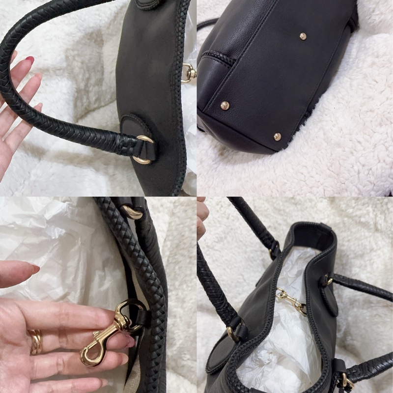 未使用Gucci 流蘇托特包（黑色）-5
